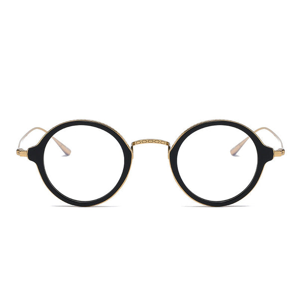 Titanium Vintage Round Eyeglasses Frames KMN1110 KMN1111