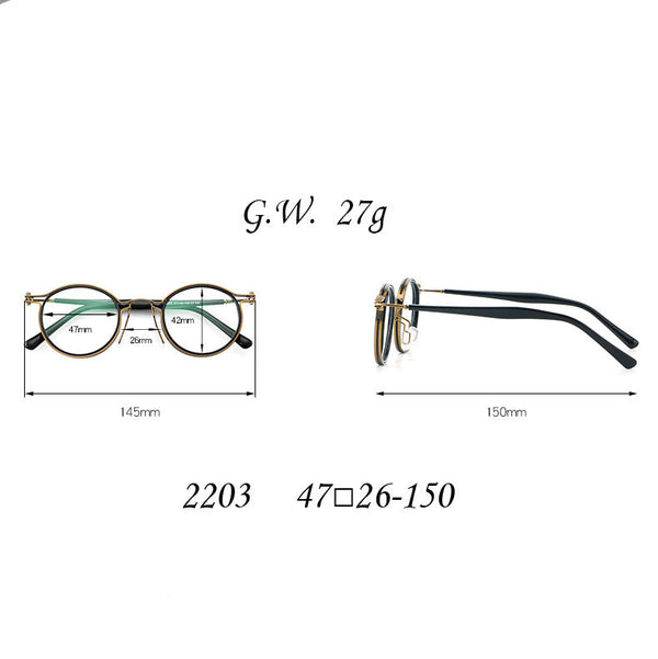 Tel Retro Steam Punk Glasses Frame