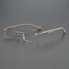 Croxx Square Frameless Stylish Embossed Anti-Blue Light Reading Glasses