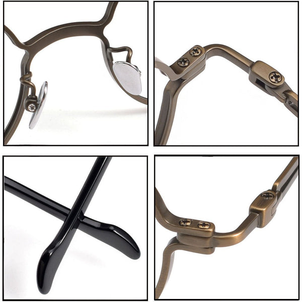 Titanium Vintage Round Eyeglasses Frames ZY0057