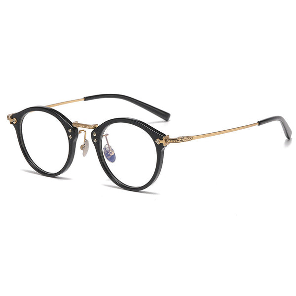 Rhodus Retro Round Ultra-light Titanium Glasses Frame