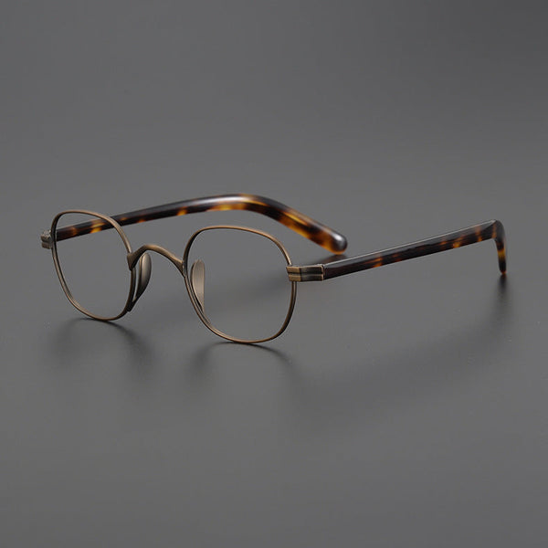 Titanium Geometric Glasses Frame KMN131