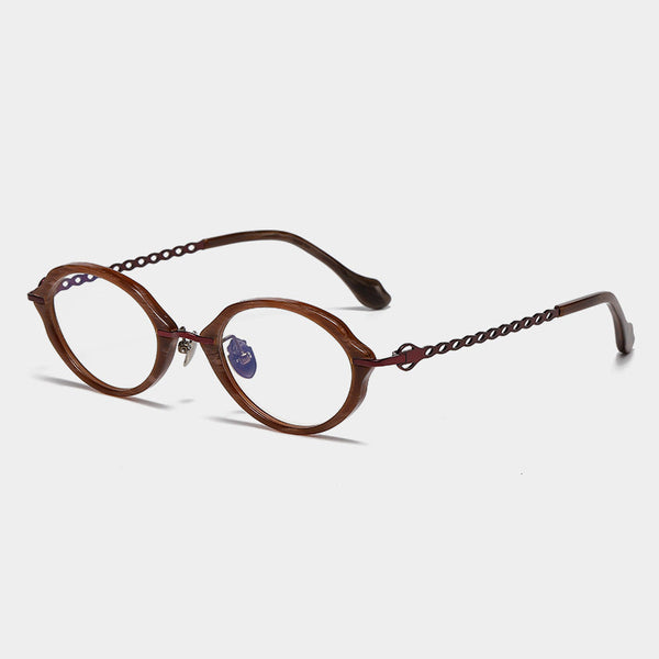 Naomi High-quality Titanium Oval Glasses Frame