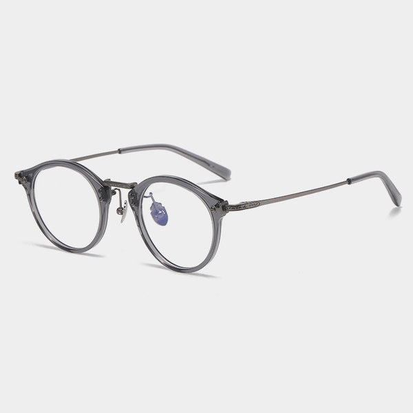 Rhodus Retro Round Ultra-light Titanium Glasses Frame
