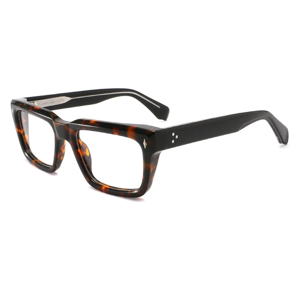 Majeed Retro Rectangle Acetate Glasses Frame