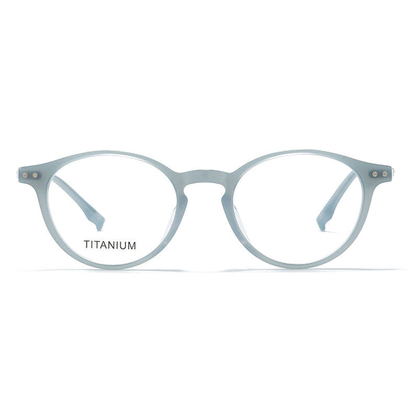 Zylan Retro Oval Titanium Glasses Frame