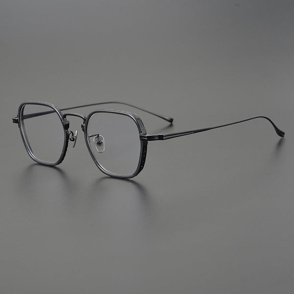 Retro Titanium Square Glasses Frame BD001