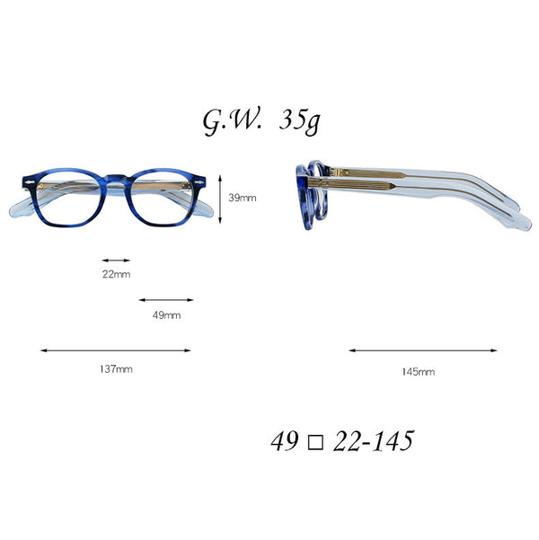 Wylie Retro Acetate Glasses Frame