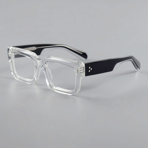 Monk Retro Rectangle Acetate Glasses Frame