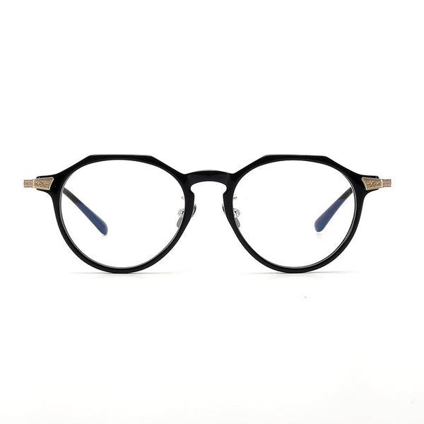 Raffi Retro Polygon Titanium Glasses Frame