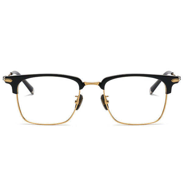 Browline Titanium Rectangle Glasses Frame MST19339