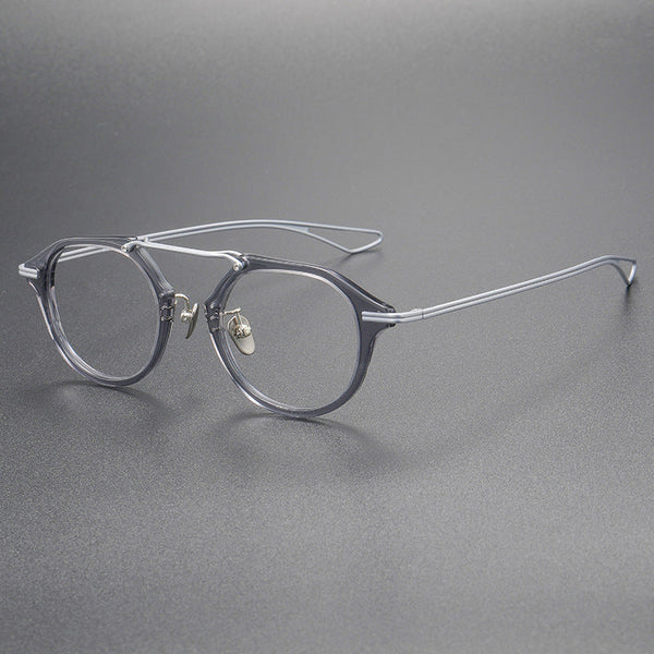 Schwan Retro Oval Titanium Glasses Frame