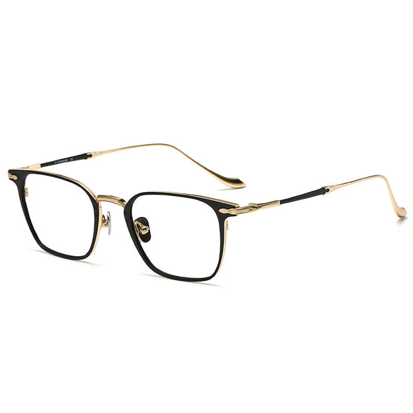 Olawt Retro Titanium Square Glasses Frame