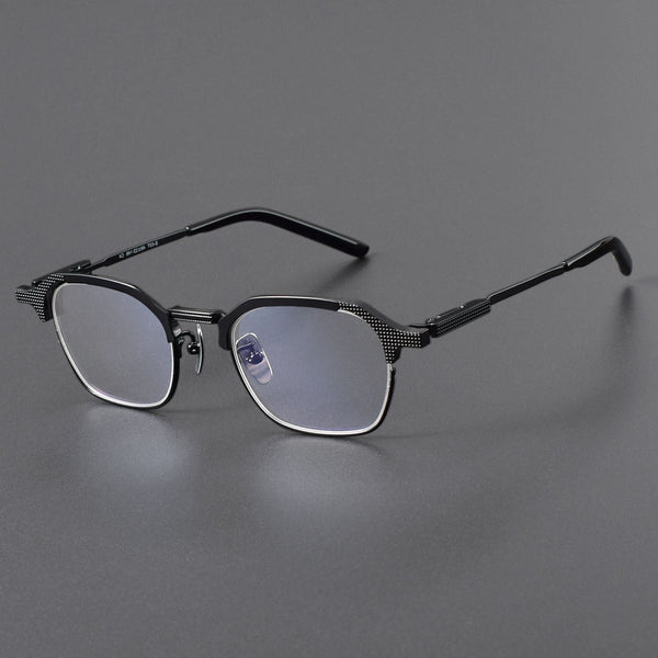 Titanium Geometric Glasses Frame ZY 04T