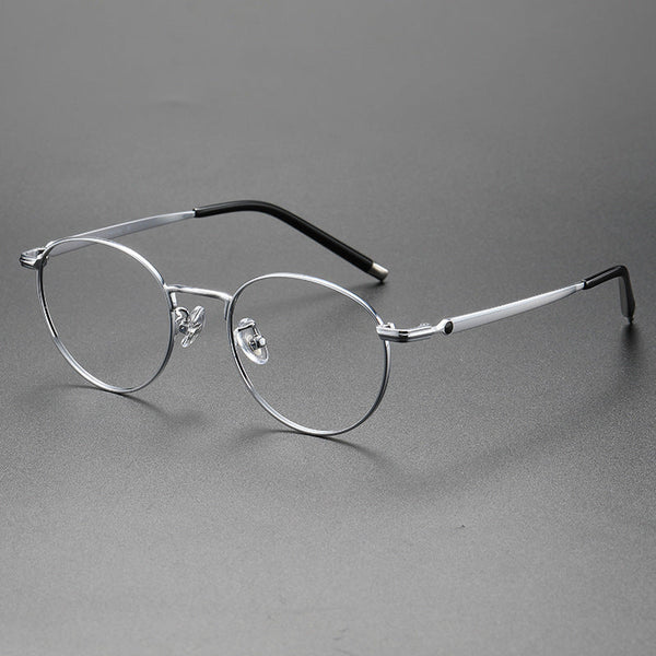 Tori Titanium Round Glasses Frame