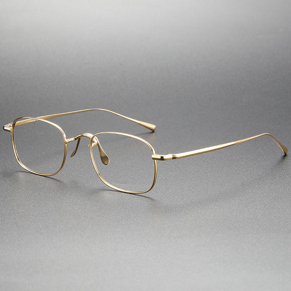 Retro Titanium Square Glasses Frame KJ45