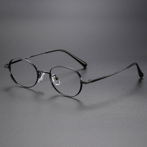 Titanium Vintage Round Eyeglasses Frames ST 5015