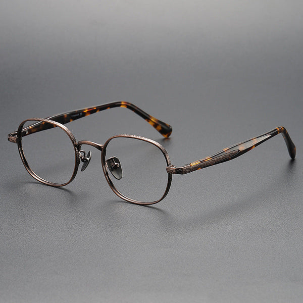 Retro Titanium Square Glasses Frame ST41465