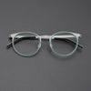 Leander Titanium Vintage Round Eyeglasses Frames 9704