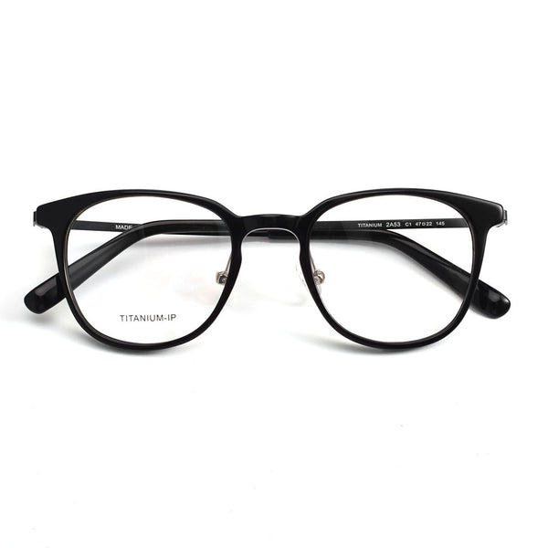 Titanium Vintage Round Eyeglasses Frames2A53