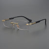 Croxx Square Frameless Stylish Embossed Anti-Blue Light Reading Glasses