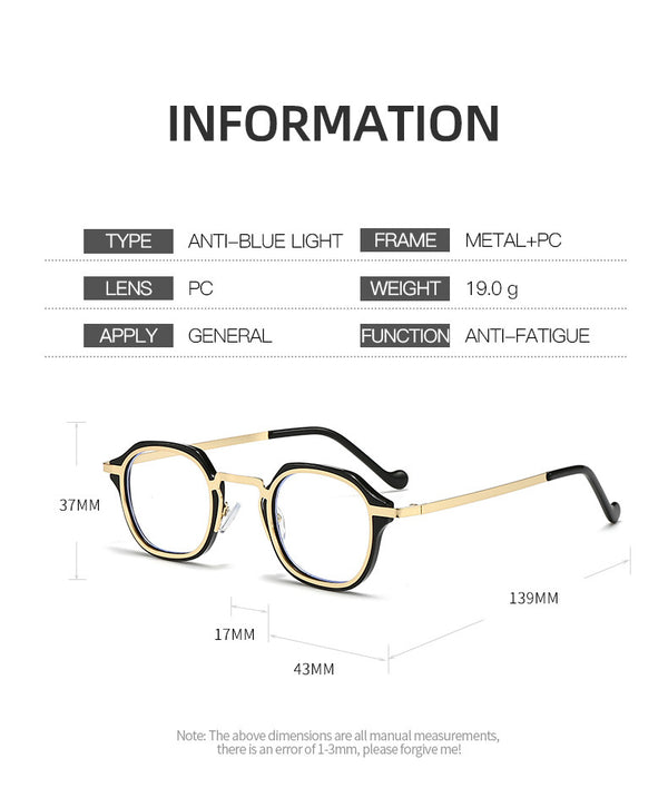 Ultra-Light Retro Steampunk Anti-Blue Light Reading Glasses - CMR00136