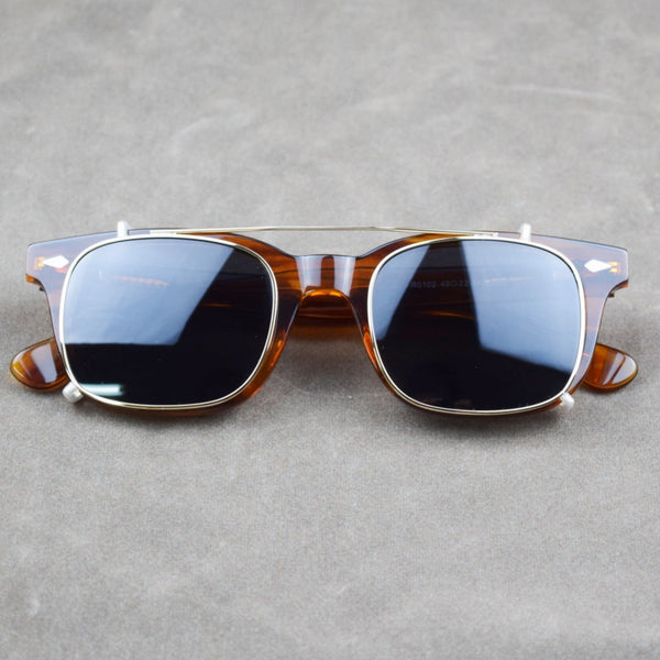 Monge Classic Retro Clip Sunglasses Punk Glasses Frame