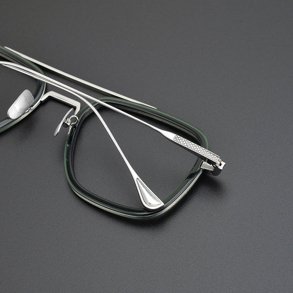 Titanium Aviator Square Glasses Frames SC001