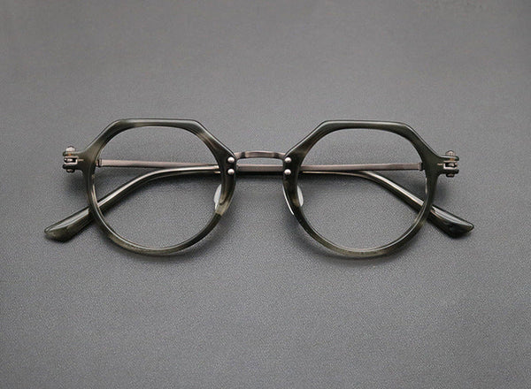 Titanium Geometric Glasses Frame SC8190