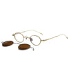 Nln Titanium Vintage Eyeglasses Frame With Sunglasses Clips