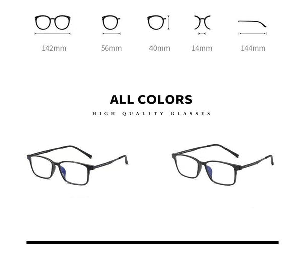 Ultra Light Titanium TR90 Optical Glasses Hyperopia Anti-Blue Light Reading Glasses 9912