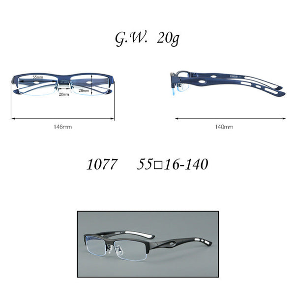 Leon Square Half Glasses Frame