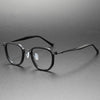 Larkin Retro Titanium Square Glasses Frame