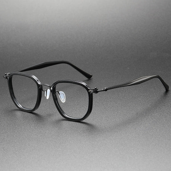 Larkin Retro Titanium Square Glasses Frame