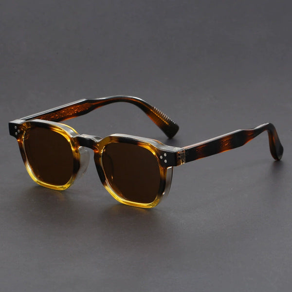 Acetate Retro Steampunk Polarized Sunglasses - CMS0221