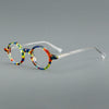 Tim Punk Retro Round Optical Acetate Glasses Frame