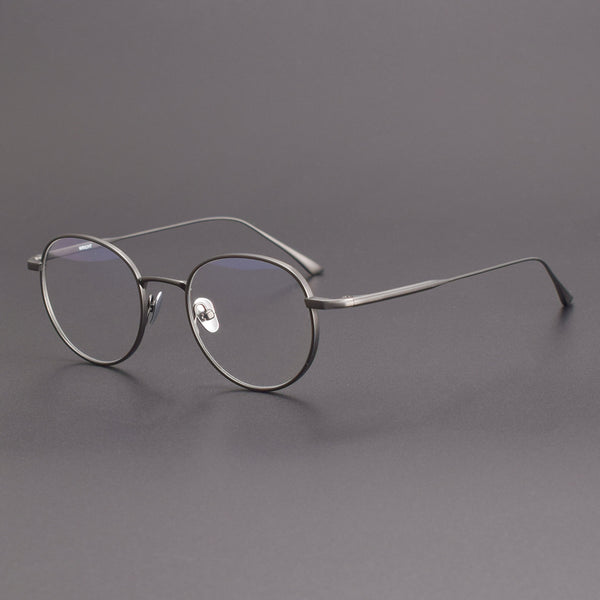 Titanium Round Glasses Frame 8193
