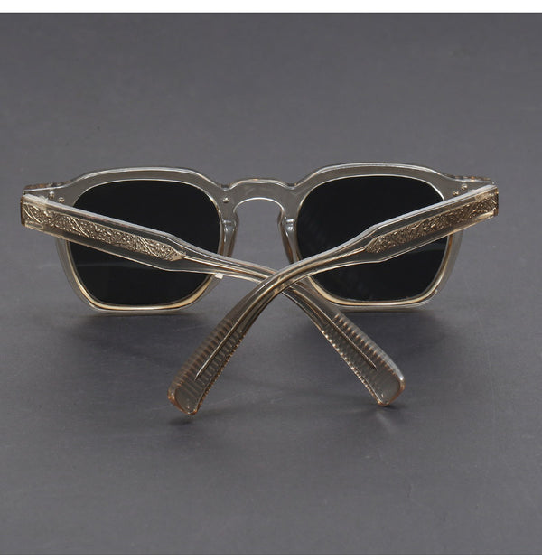 Acetate Retro Steampunk Polarized Sunglasses - CMS0221