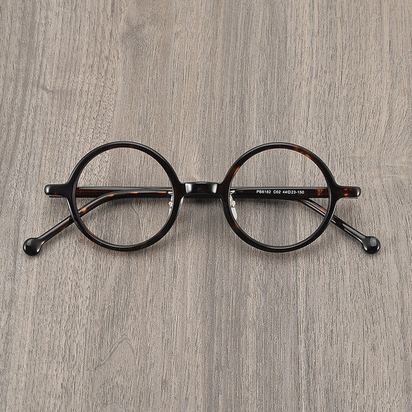 Acetate Round Glasses Frames 8182
