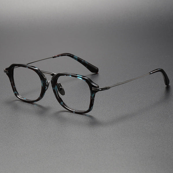 Titanium Vintage Square Glasses Frame DTX413