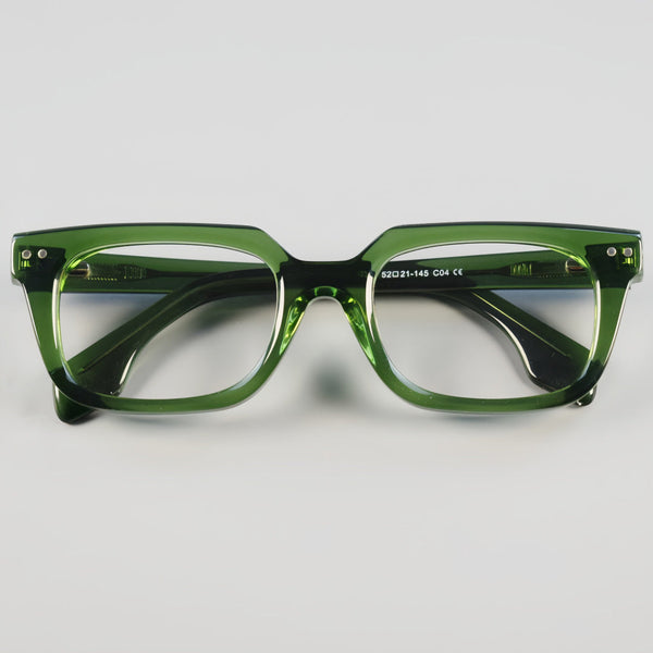 Renne Retro Rectangle Acetate Glasses Frame