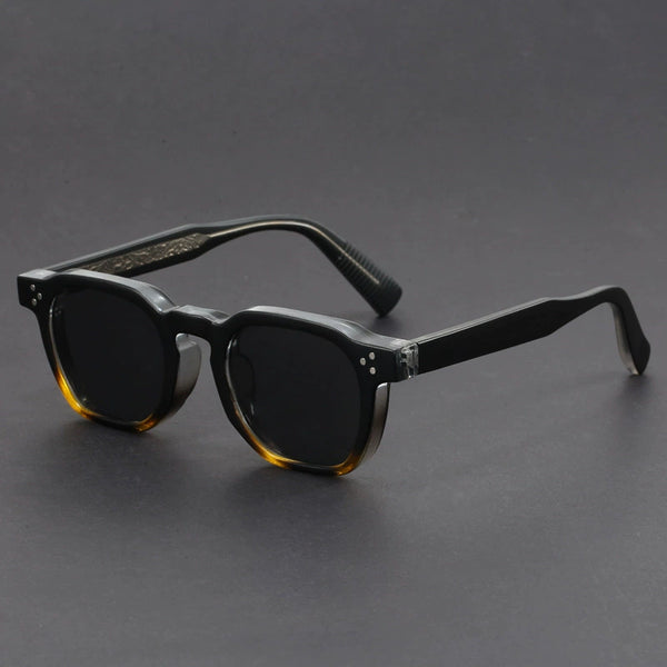 Acetate Retro Steampunk Polarized Sunglasses - CMS0221