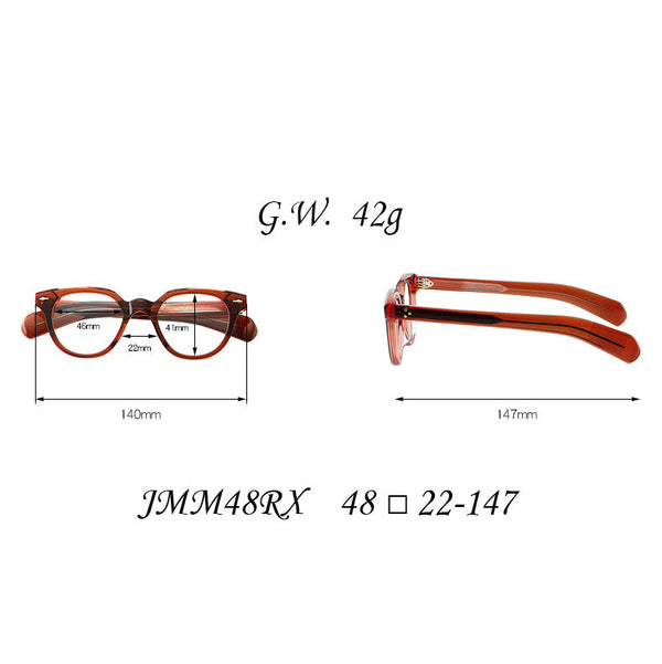 Plate glasses retro frames jmm48rx