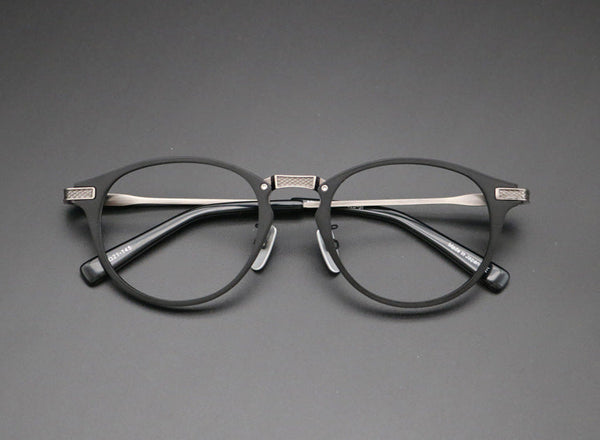 Retro Titanium Square Glasses Frame 20780