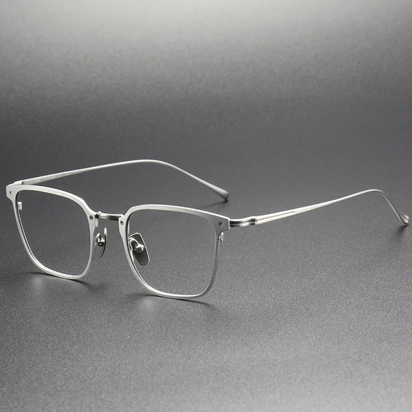 Retro Titanium Square Glasses Frame KJ-40A