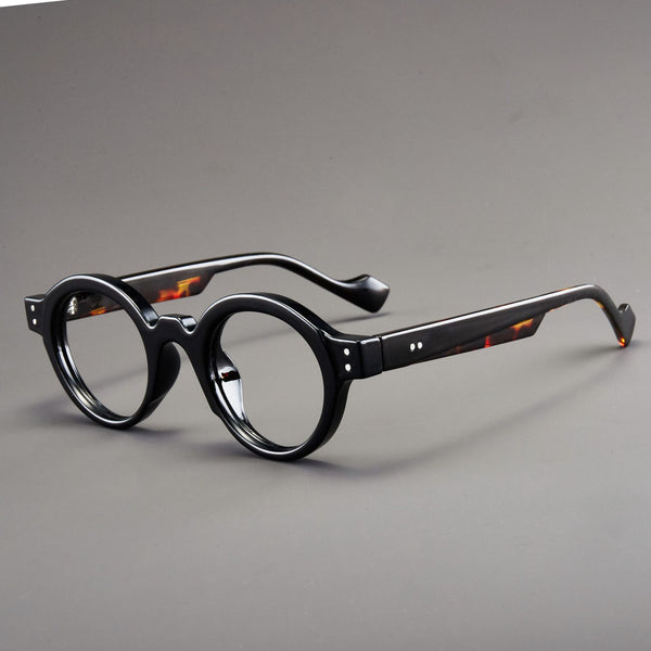 Vintage Retro Round Acetate Optical Glasses Hyperopia Anti-Blue Light Reading Glasses - CML2501