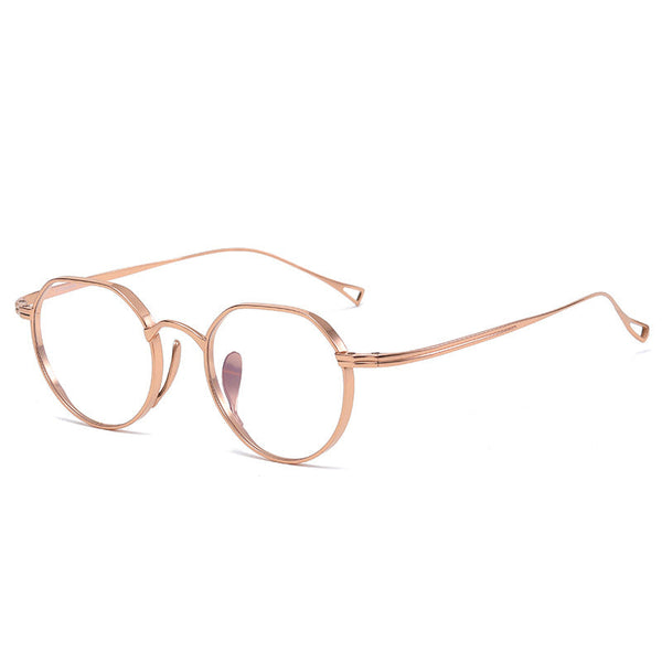 Titanium Geometric glasses FrameKMN-9916