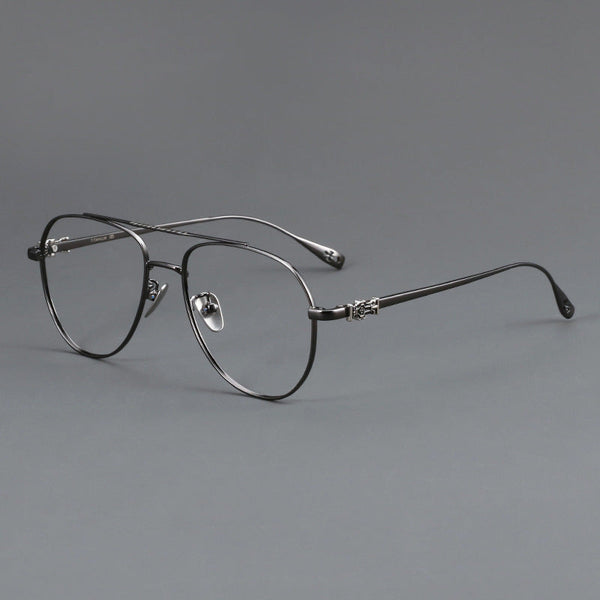 Titanium Aviator Square Glasses Frames ST 5125