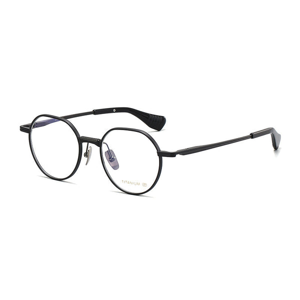 Vint Retro Round Titanium Glasses Frame