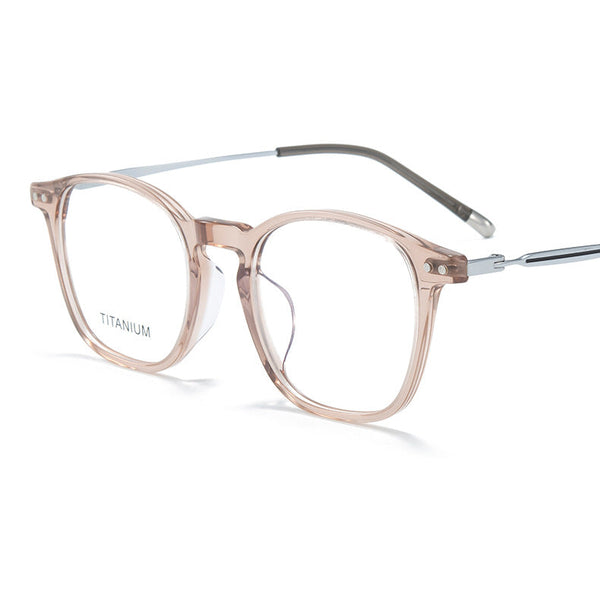 Topcu Acetate Titanium Glasses Frame